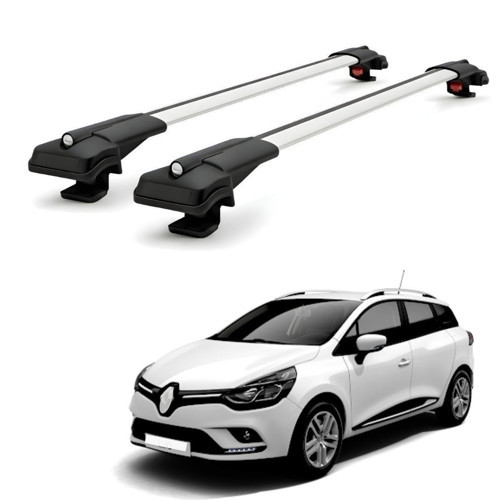 Renault Clio 4 Sporttourer SW 2013-2020 için Ara Atkı Tavan Barı , Araca Özel , Kilitlenebilir Araç Üstü Ekipman Taşıma Barı (2 Adet)