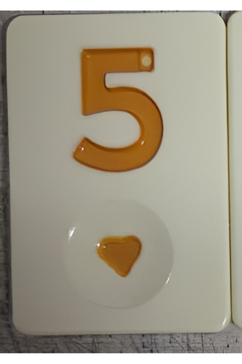 1 adet okey taşı- yapboz hediye sarı 5