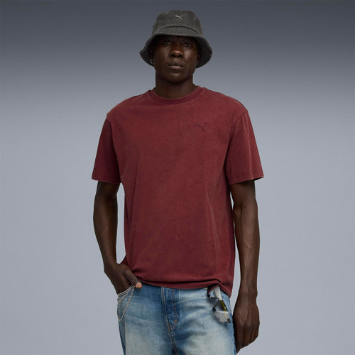 Essentials Elevated Wash Erkek Bordo Tişört