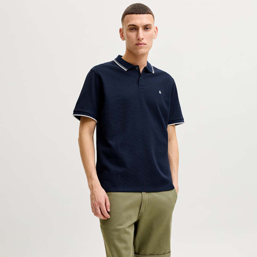 Austin Erkek Lacivert Polo Yaka Tişört