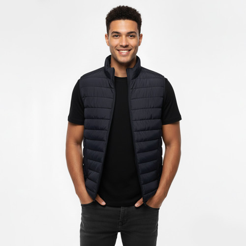 Only&Sons Brody Quilt Erkek Lacivert Dik Yaka Yelek