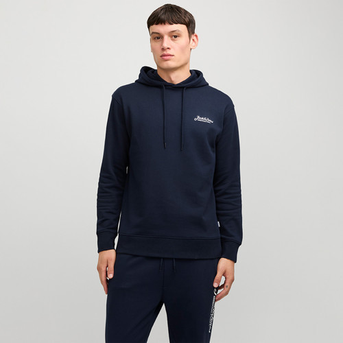 Beau Erkek Lacivert Kapüşonlu Sweatshirt