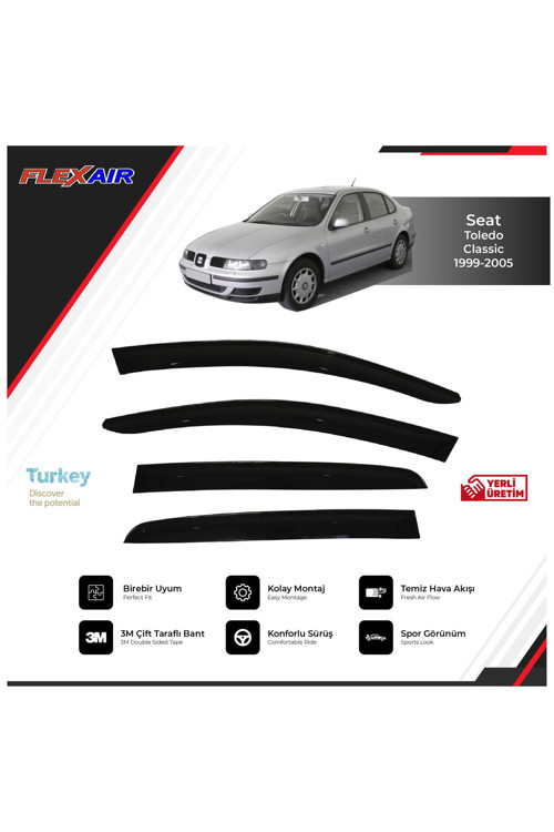 Seat Toledo 1996-2005 Cam Rüzgarlığı Düz Model