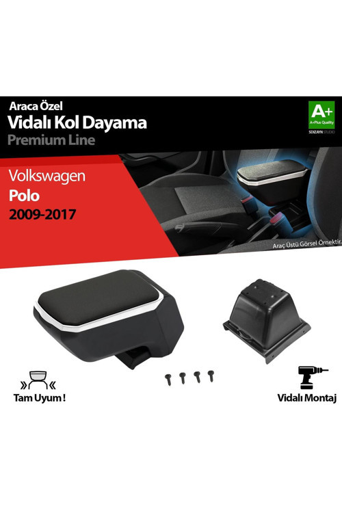Vw Polo 5 Abs Vidalı Kol Dayama Kolçak Gri 2009-2017