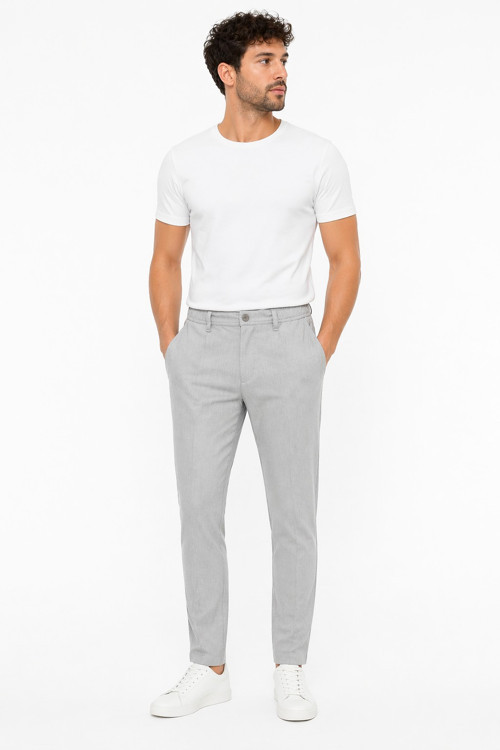 Erkek Jogger Slim Fit Pantolon 04020 Gri