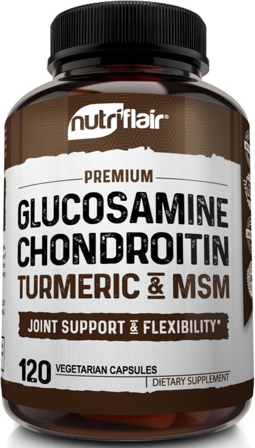 Glucosamine Chondroitin Turmeric MSM Boswellia - Joint Pain Relief 120 Caps