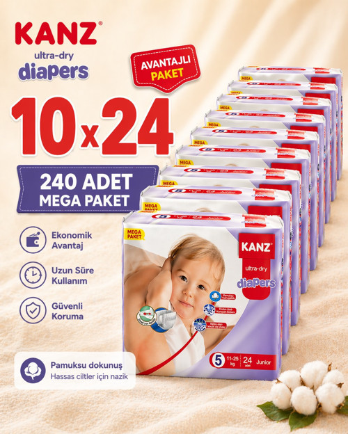 5 24LÜ 10 PAKET 240 ADET