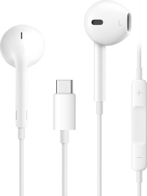 Hy-Xbk53 Type-C Telefon Uyumlu Beyaz Kulak İçi Mikrofonlu Kulaklık