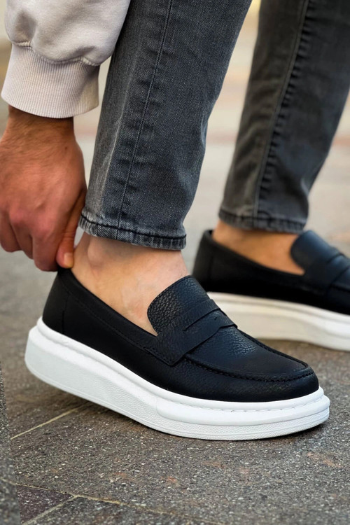 Robert - RS615 Siyah Erkek Loafer Ayakkabı SIYAH