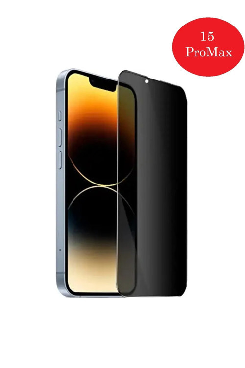 İphone 15 Pro Max Hayalet Ekran Koruyucu 9h Tam Uyumlu Gizleyen Kırılmaz Cam