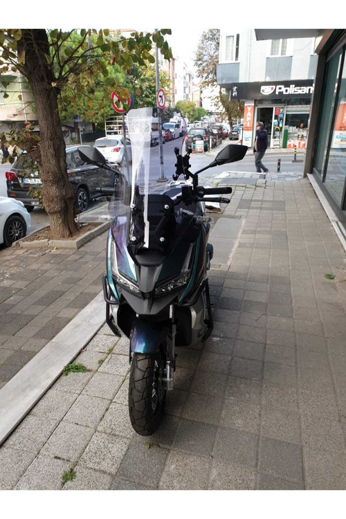 Barossa ADV 125 Ön Cam 2025-2026 Model 65cm Füme Renkli 4mm ORTA BOYLU