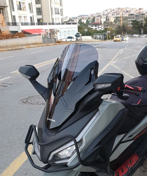 Honda Forza 250 Ön Cam 2021-2026 Model 47cm Füme Renkli 4mm UZUN
