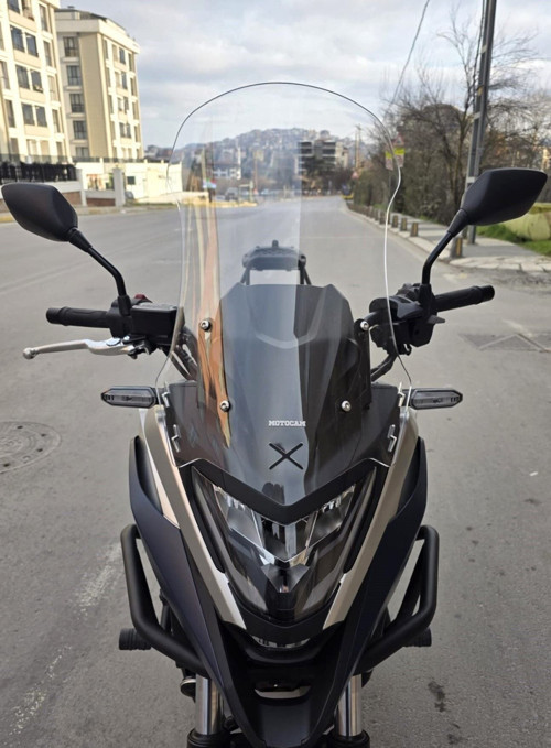 Honda NC 700 750 X Ön Cam 2021-2024 Model 59cm Şeffaf Renkli 4mm UZUN