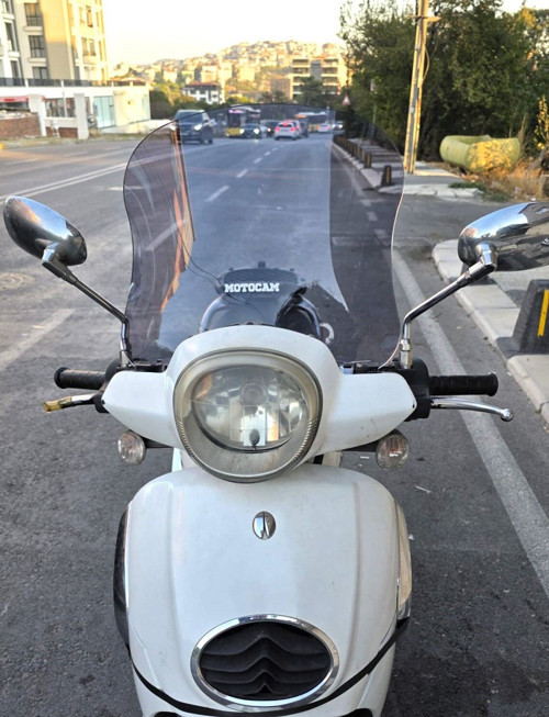 Aprilia Scarabeo 200 İe Ön Cam 35cm 2008-2015 Model Füme Renkli 4mm