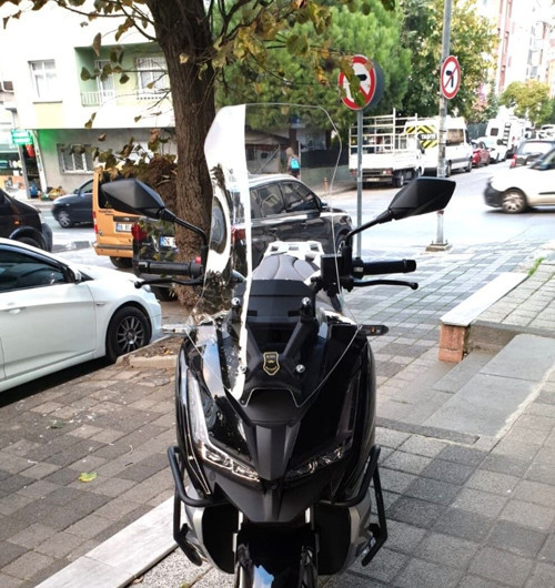 Barossa ADV 125 Ön Cam 2025-2026 Model 75cm Şeffaf Renkli 4mm UZUN