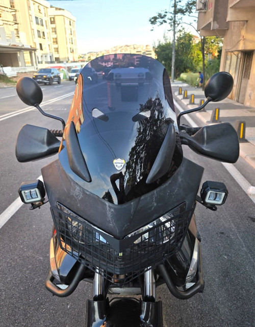 Honda Varadero XL 650 Ön Cam 2004-2011 Model 48cm Siyah Renkli 4mm