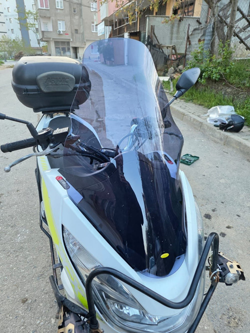 Honda PCX Ön Cam 2014-2017 Model 65cm Füme Renkli 4mm ORTA BOYLU
