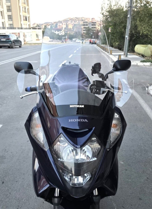 Honda Silverwing FJS 600 Ön Cam 2001-2012 Model 68cm Şeffaf Renkli 4mm ELCİKLİ