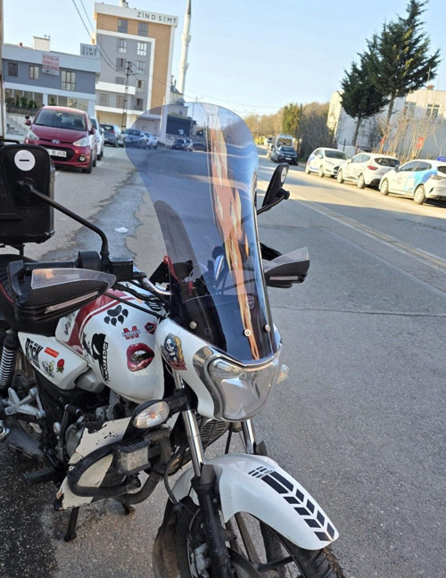 Bajaj V15 Ön Cam 2017-2018 Model 57cm Füme Renkli 4mm