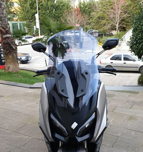 QJ Fort 350 Ön Cam 2023-2026 Model 74cm Füme Renkli 4mm UZUN