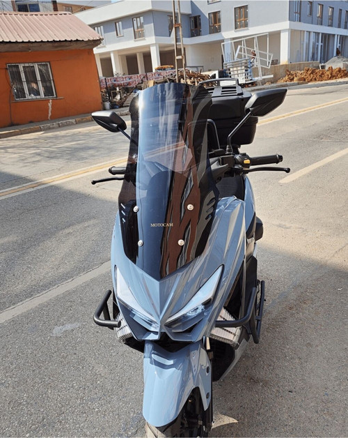 Küba Chia 125 Ön Cam 2023-2026 Model 65cm Siyah Renkli 4mm ORTA BOYLU