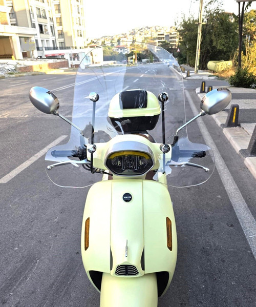 RKS LTR 125 Ön Cam 2023-2026 Model 51cm Şeffaf Renkli 4mm Elcikli APARATSIZ