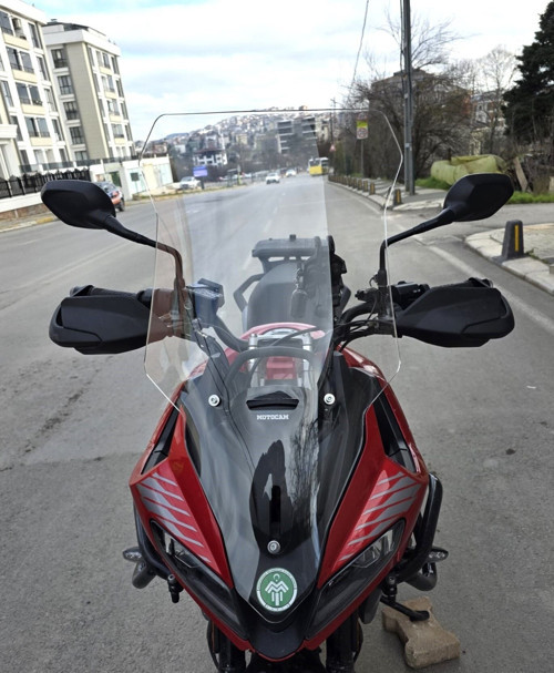 Trıumph Tiger Sport 660 Ön Cam 2022-2026 Model 73cm Şeffaf Renkli 4mm