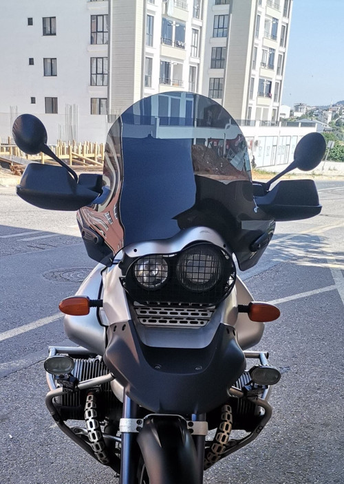 Bmw R 1150 ADV Ön Cam 2002-2006 Model 52cm Siyah Renkli 4mm