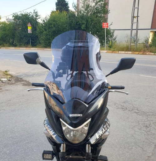 Suzuki İnazuma GW 250F Ön Cam 2012-2017 Model 50cm Füme Renkli 4mm
