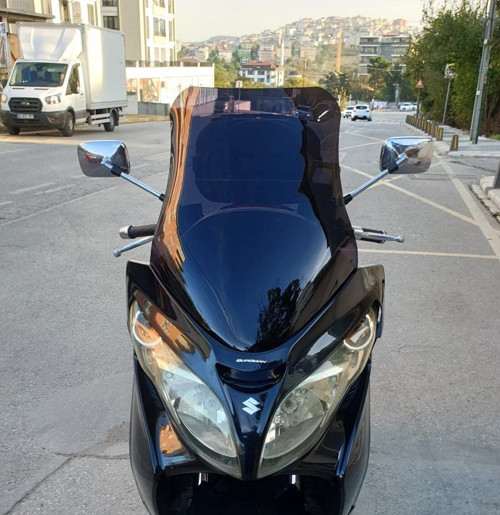 Suzuki Burgman 400 K7 Ön Cam 2007-2015 Model 70cm Siyah Renkli 4mm
