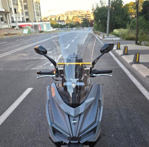 Sym JET 14 EVO 200 PLUS Ön Cam 2023-2026 Model 58cm Şeffaf Renkli 4mm