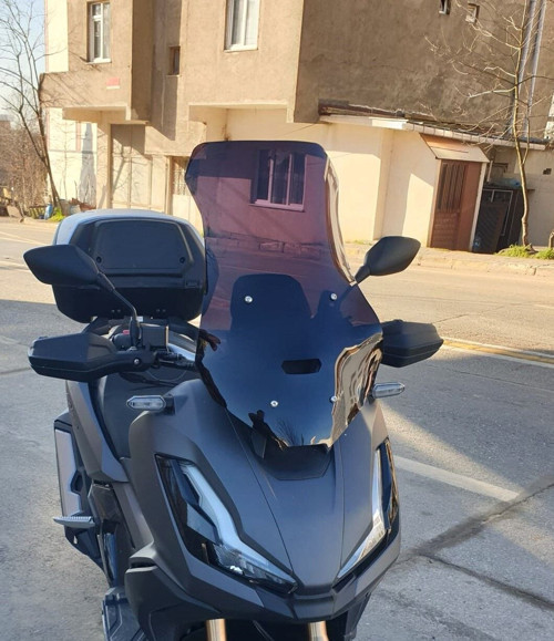 Honda Adv 350 Ön Cam 2023-2026 Model 60cm Siyah Renkli 4mm ORTA BOYLU