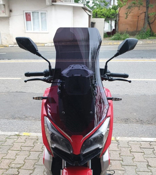RKS Reale 125 Ön Cam 2023-2026 Model 65cm Siyah Renkli 4mm ORTA BOYLU