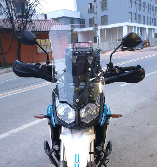 Voge Rally 300 Ön Cam 2022-2026 Model 51cm Şeffaf Renkli 4mm