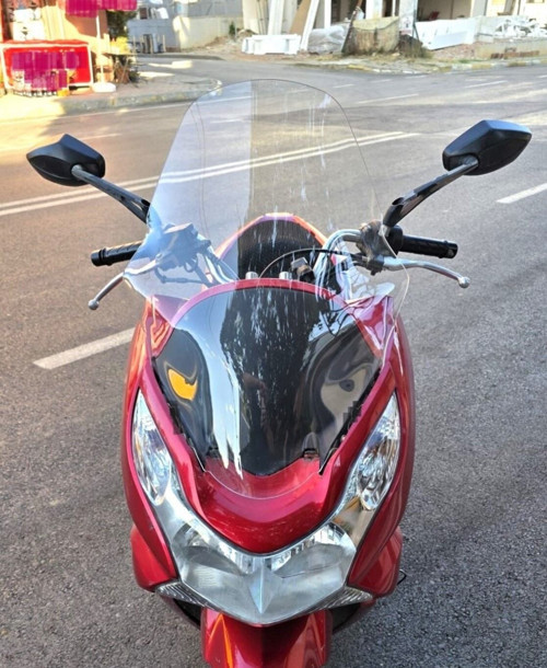 Honda PCX Ön Cam 2011-2013 Model 59cm Şeffaf Renkli ORTA BOYLU