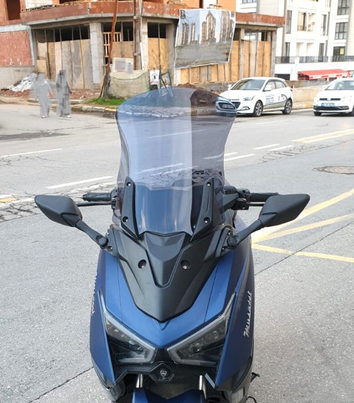 Musatti Glamaro Max 125 Ön Cam 2023-2026 Model 50cm Füme Renkli 4mm UZUN