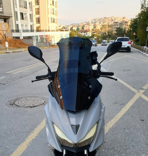 Motolüx Mtx 125 Ön Cam 2022-2026 Model 75cm Siyah Renkli 4mm UZUN