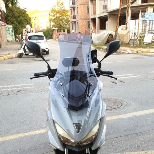 Motolüx Mtx 125 Ön Cam 2022-2026 Model 75cm Füme Renkli 4mm UZUN