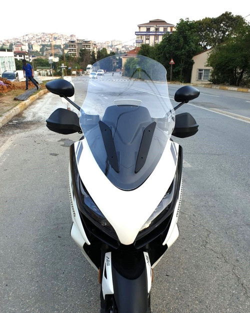 Zontes ZT 250 T-E Ön Cam 2023-2026 Model 73cm Şeffaf Renkli 4mm