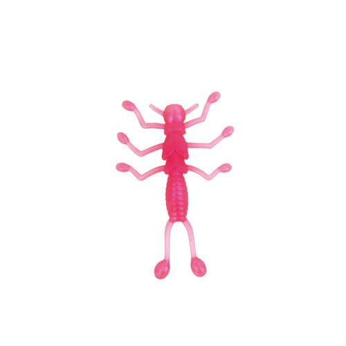Worm Tale 5.6 Cm Pink 10 Pcs