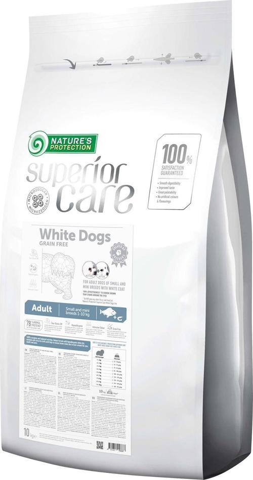 Superior Care Beyaz Tüylü Köpekler Için Tahılsız Alabalıklı Küçük Irk Köpek Maması 10 Kg