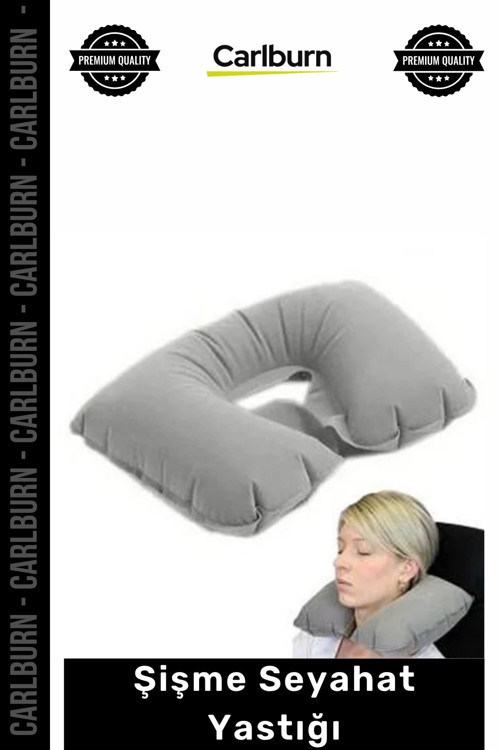 Özel Üretim Ergonomik Konforlu Boyunluk Uçak Otobüs Otomobil Pratik Yumuşak Şişme Seyahat Yastığı