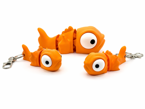 🐟 Japon Balığı Anahtarlık – Hareketli Tasarım – Sert Plastik – Renk Seçenekli