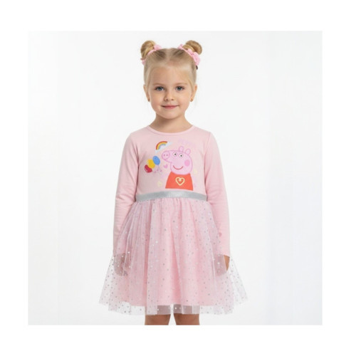 Peppa Pig Tüllü Kız Çocuk Elbise