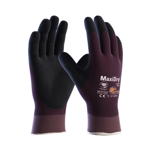 MaxiDry® 56-427 Tam Kaplama Örgü Bilek Yağ ve Sıvı Geçirmez İş Eldiveni Takımı No:7