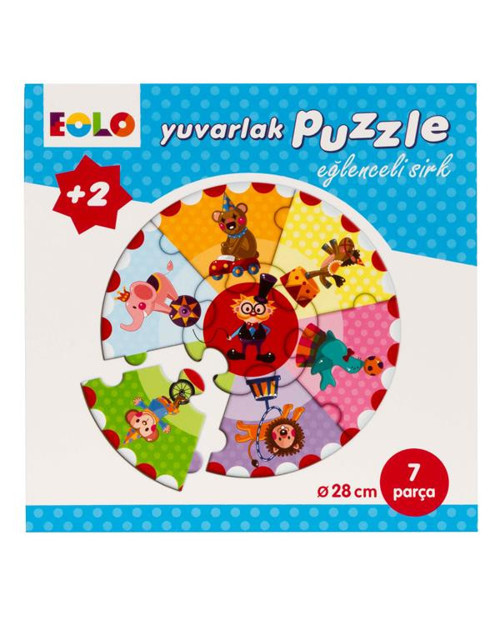 Yuvarlak Puzzle Eğlenceli Sirk Eolo Yayınları