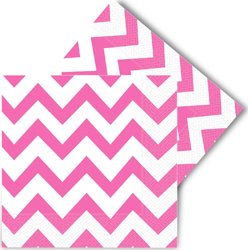 Peçete Roll Up 20li -Zigzag Şeker Pembe-