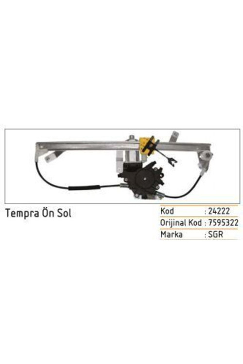 24222 Cam Krikosu Ön Sol Tempra Tipo Motorlu