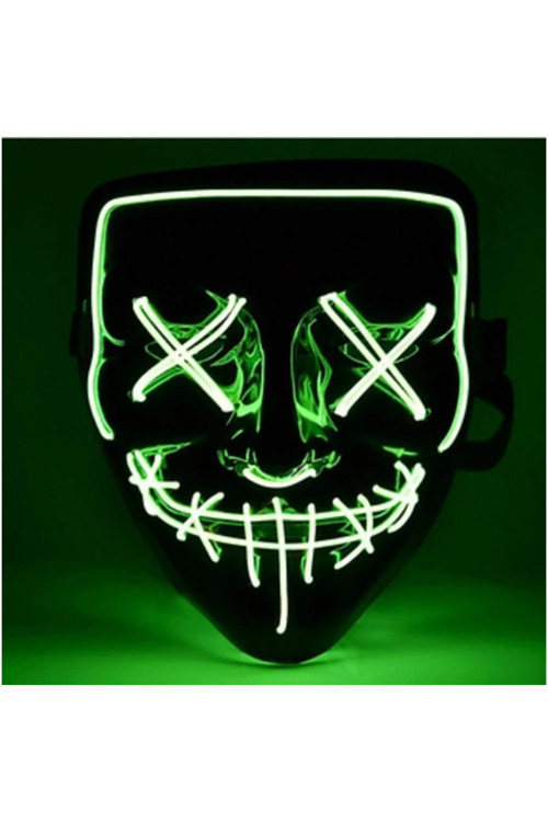 LED Işıklı Yeşil Maske