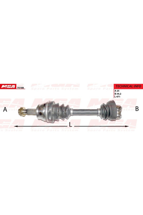 Aks Sol ( Fiat : Linea 1.3Jtd 90 Hp 07-- ) - Mga-70188